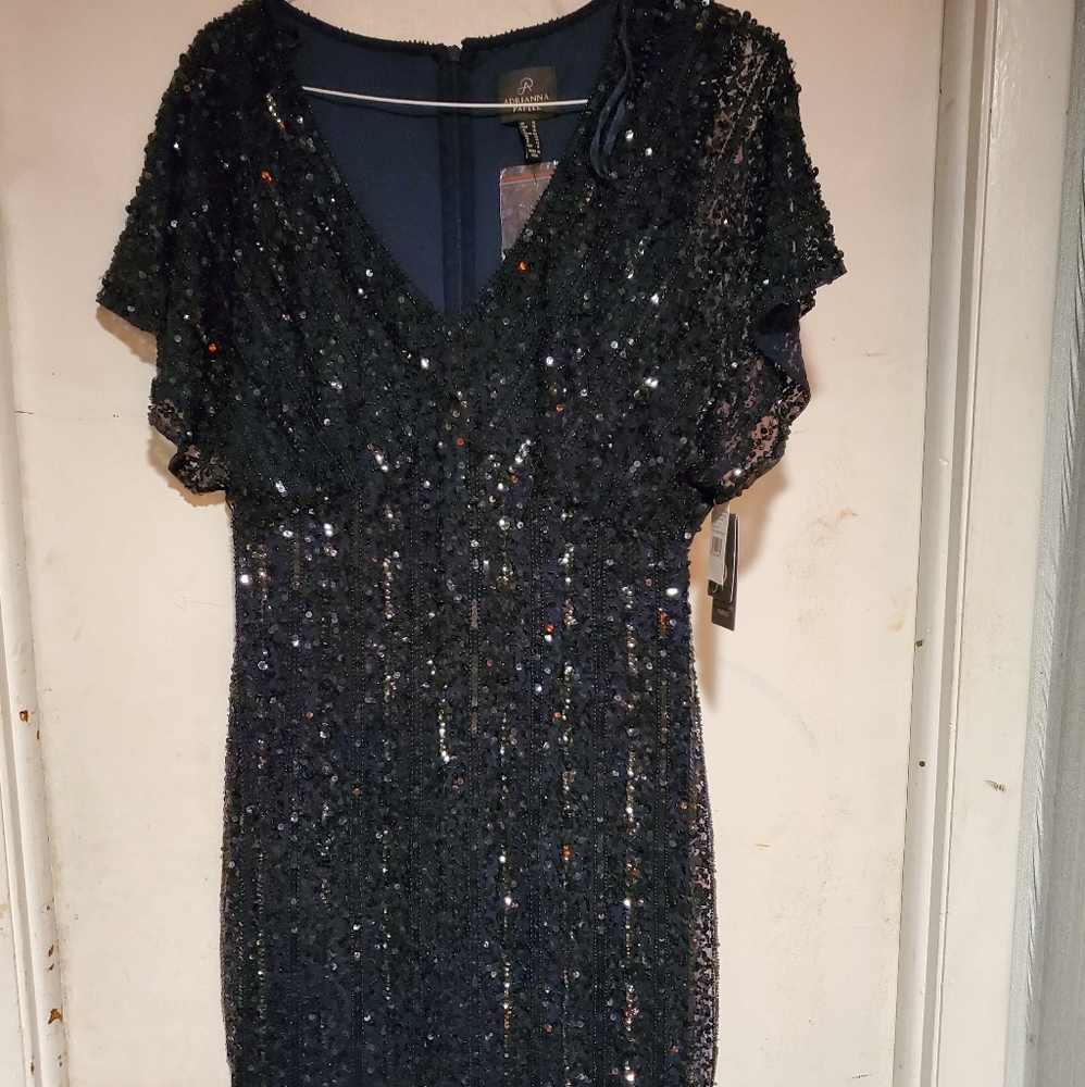 Adrianna Papell Sequin Cocktail Dress
